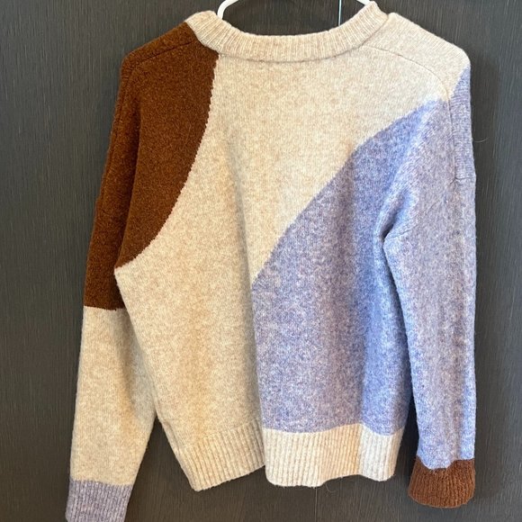 Madewell Cedarbrook Colorblock Sweater S NWOT - Picture 2 of 2